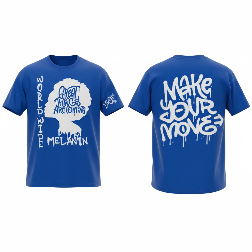 Worldwide Melanin (Make Moves) T-shirt