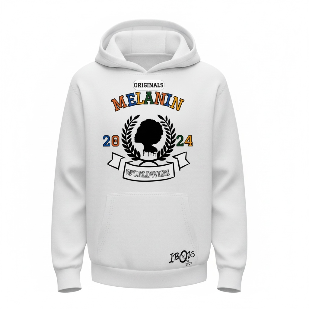Worldwide Melanin Multicolor Hoodie