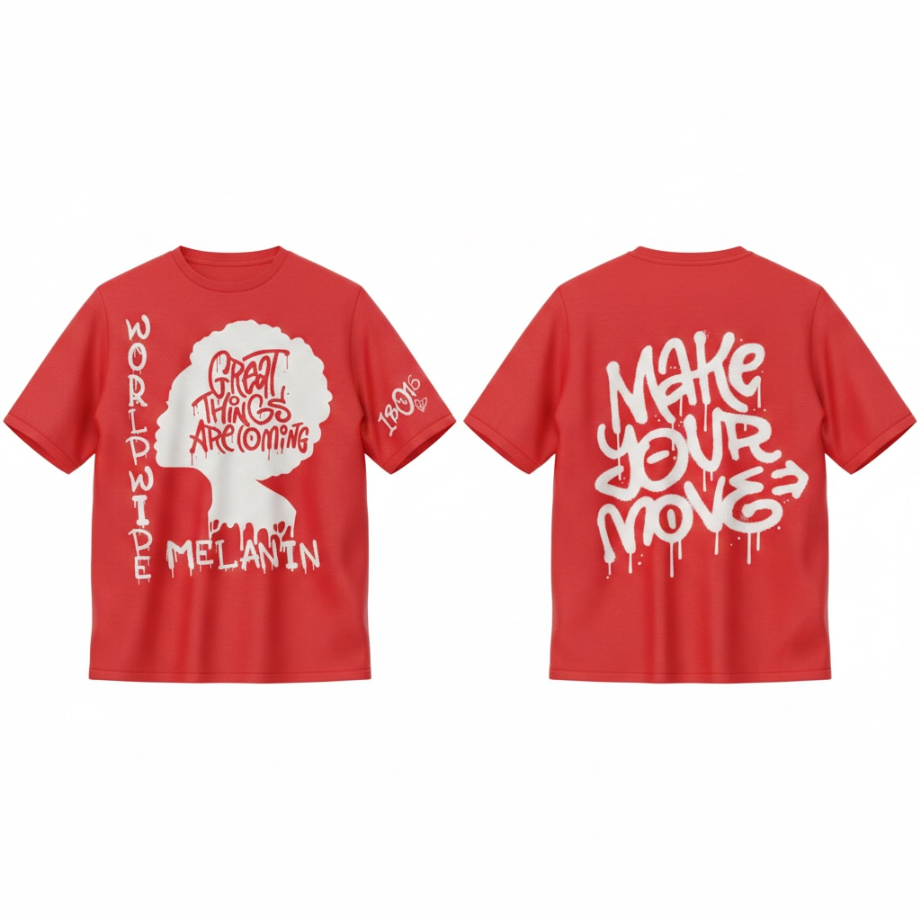 Worldwide Melanin (Make Moves) T-shirt