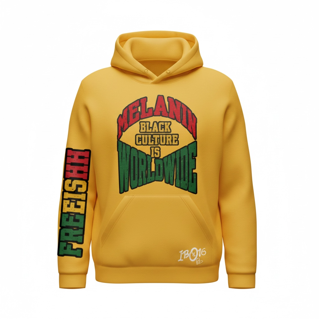 Worldwide Melanin (FREEISHH) Hoodie